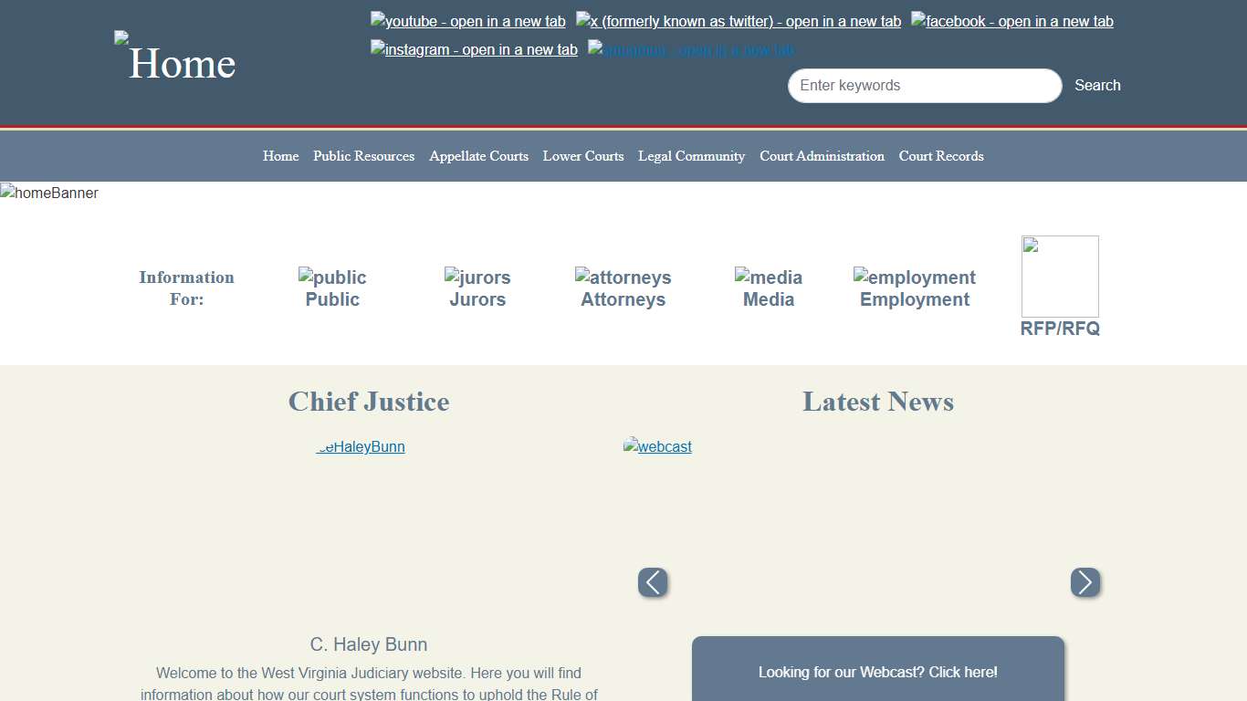 Home | West Virginia Judiciary